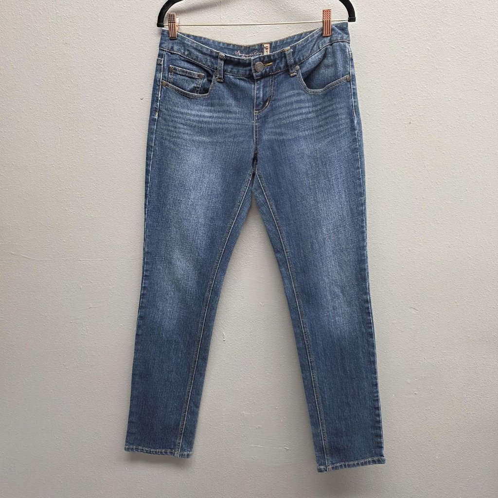 American Rag Jeans Womens 9-R Blue Skinny Stretch Denim Mid Rise Casual Pants